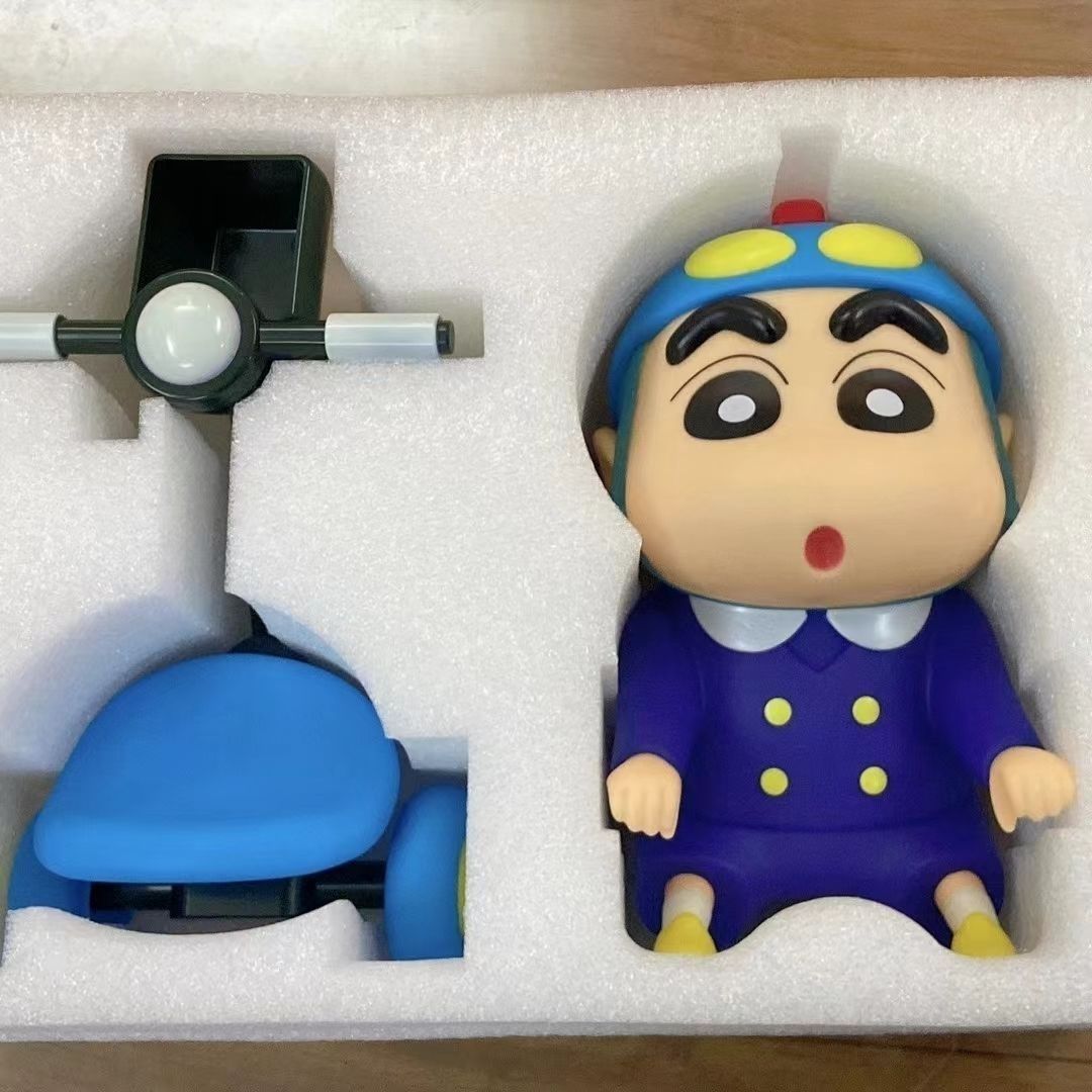 しんちゃん自転車クレヨンしんちゃんシリーズの手作り置物アニメブーム模型二次元創意プレゼント