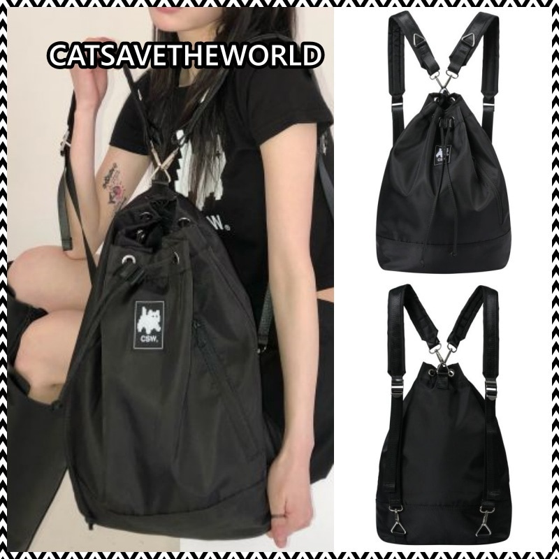 CATSAVETHEWORLD ROEL SIGNATURE PATCH STRING BACK PACK
