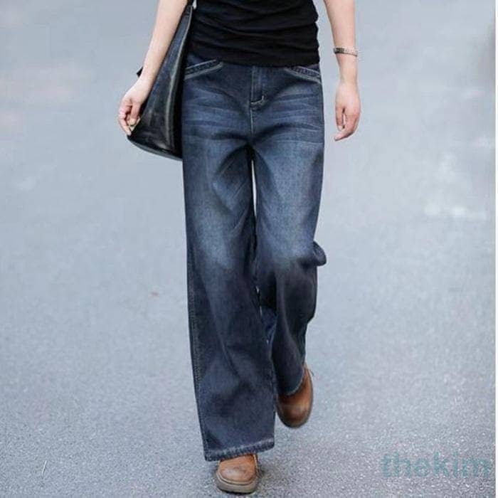 【急速出荷!】デニムパンツ レディース ワイドパンツ ジーパン ジーンズ ワイドルック ゆったり ロングパンツ ハイウエスト カジュアル ボ