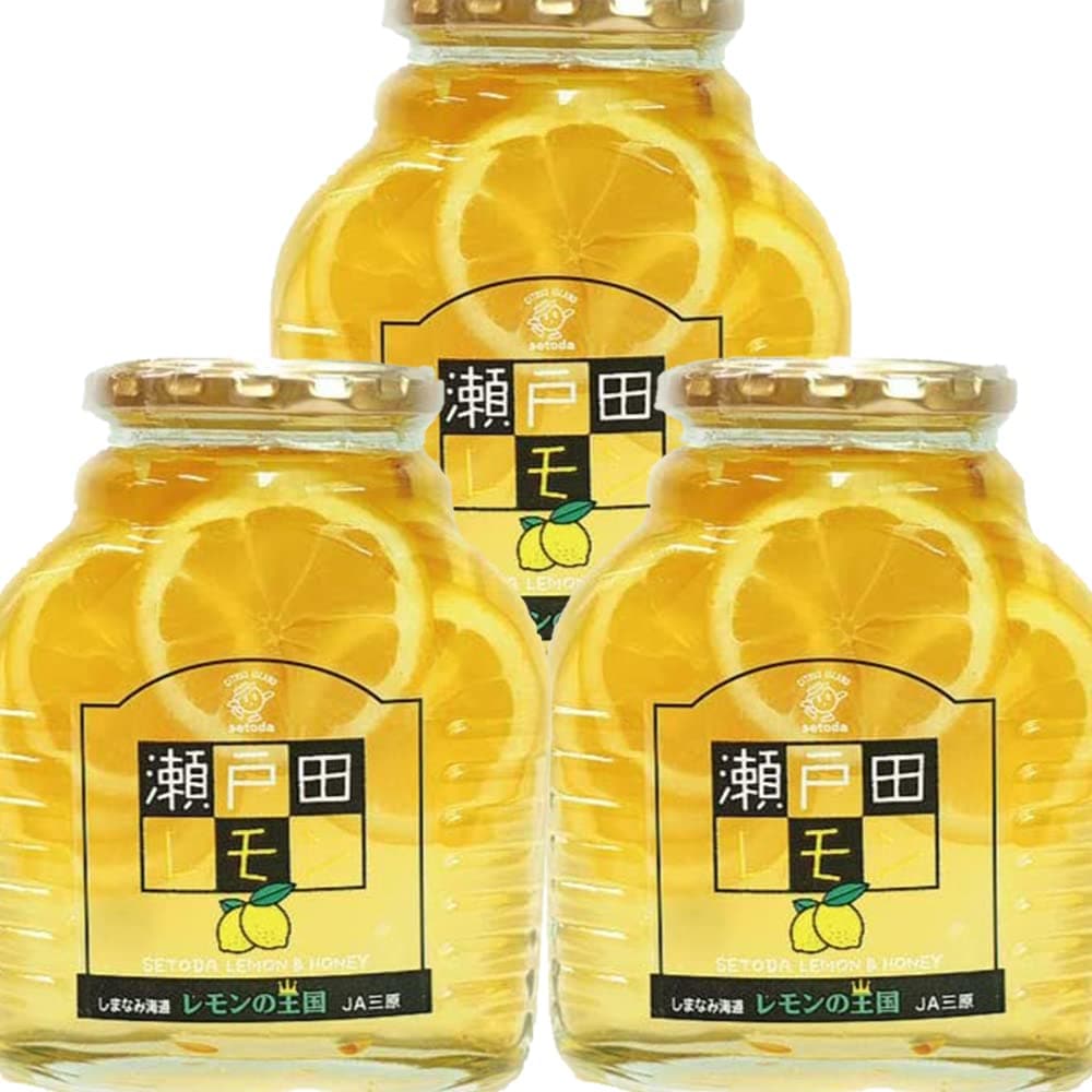 瀬戸田レモン はちみつ シロップ漬け 470g 3本セット 広島産レモン 蜂蜜レモン