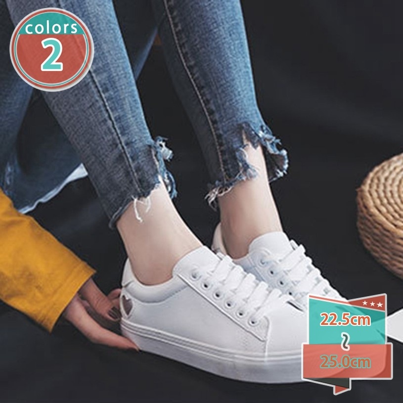 クーポン スリッポン スニーカー シューズ ローカット 厚底 ヒール レースアップ レディース 春夏 白 ホワイト 低反発 無地 大きいサイズ フラットシューズ カジュアル 大人 楽ちん 履きやすい