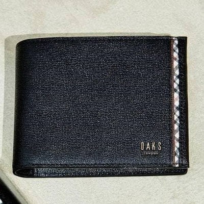 DBWA6E443BK [WARREN][ウォーレン] ブラック チェック柄 ラインポイント 二つ折り財布