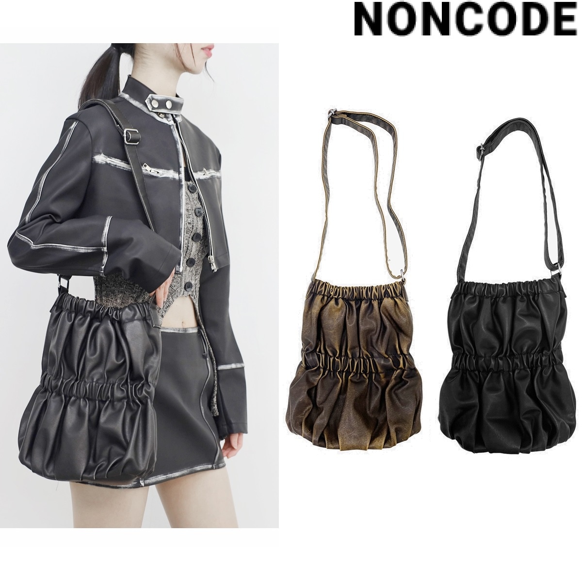 Lesanne metallic shoulder bag 4色 新商品 新学期 韓国人気 韓国ファッション カップルアイテム ストリートファッション 学生バッグ デイリーバッグ