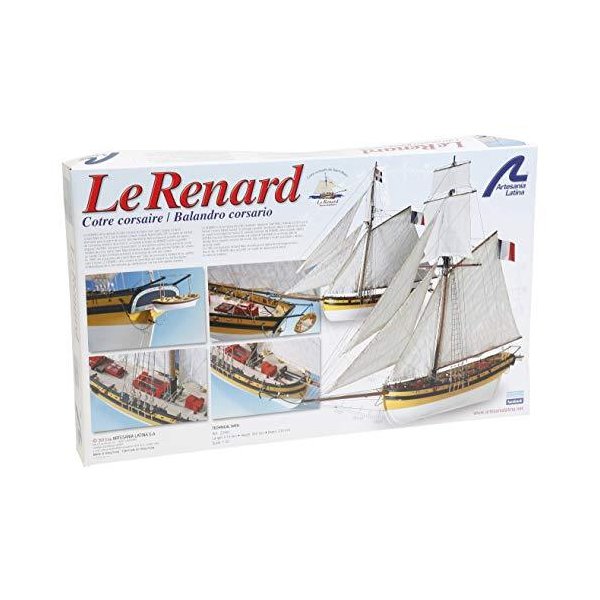 Artesana Latina 22401. Wooden ship model Le Renard 1/50 並行輸入品