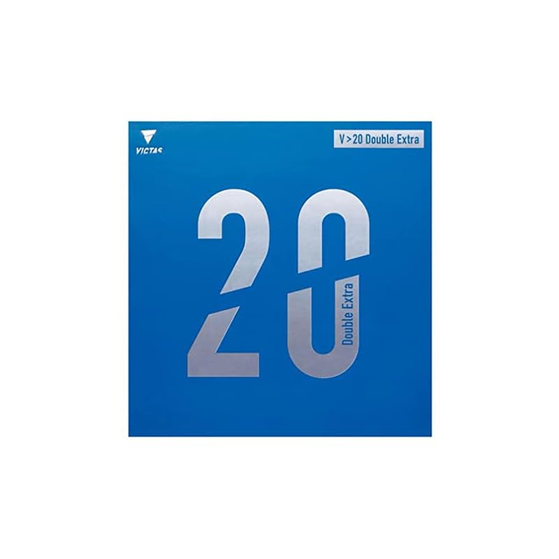 【3日以内発送】ヴィクタス(VICTAS) 卓球 ラバー V20 Double Extra(ダブルエキストラ) 裏ソフト ブラック(0020) 1.8 200080