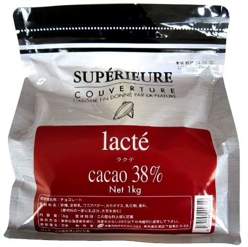 大東カカオ スペリオール ラクテ 1kg (カカオ分38%) 5,313円