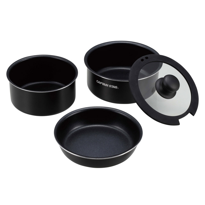 CAPTAIN STAG(キャプテンスタッグ) CAPTAINSTAGEasyコンパクトクッカーセット UH-4120 【 BBQ 調理器具 バーベキュー用品 レジャー用品 キャンプ用品 クッキング