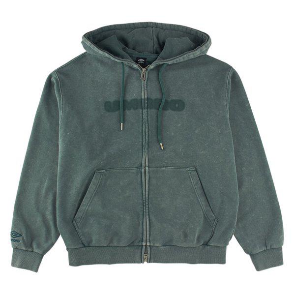 ウォッシュドニットフーディー ジップアップ UQ121CFT22 BGN0