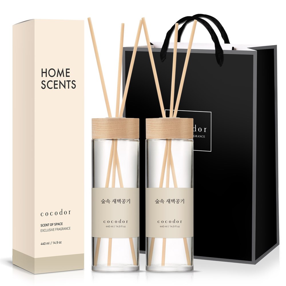 ココドルウッドディフューザー440ml×2p+ショッピングバッグ