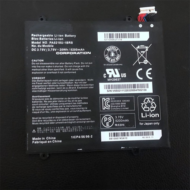 PA5218U-1BRS バッテリー PA5218U-1BRS 電池 A204 AT10-B PA5218U-1BRS 20Wh 5200mAh 電池・東芝ノートパソコン互換 交換用のバッテリー dc