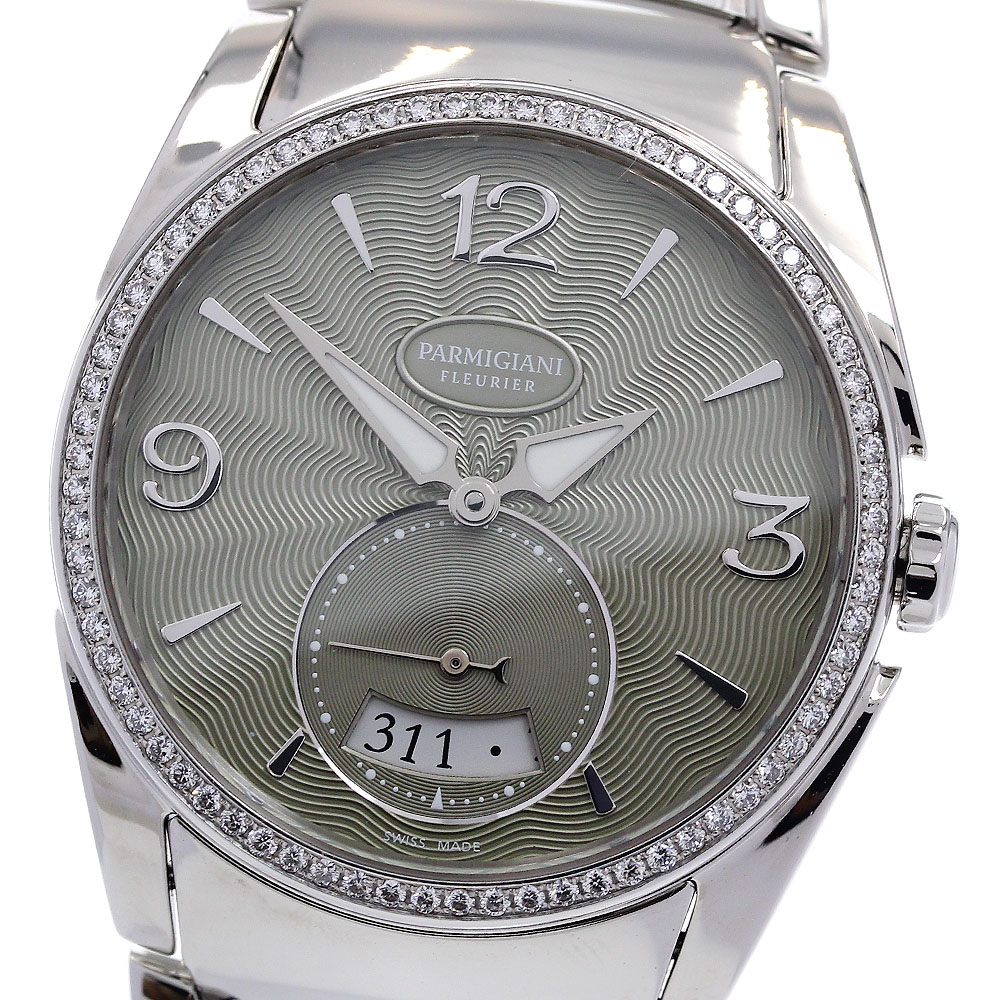 パルミジャーニフルリエ PARMIGIANI FLEURIER RFC273-0065600-B00002 トンダメトロポロタン ダイヤベゼル 自動巻き レディース _842415【中古】
