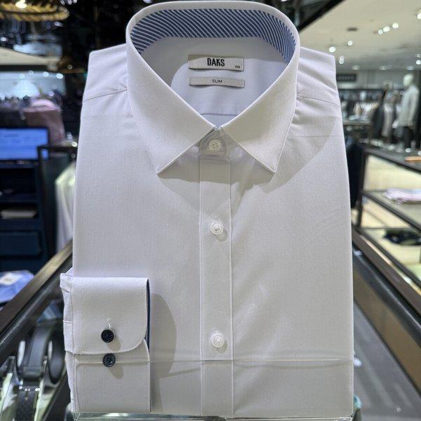 AK Bundang店 26SSスリムフィット ソリッドカラー配色 長袖シャツDMP3SHDL301A1