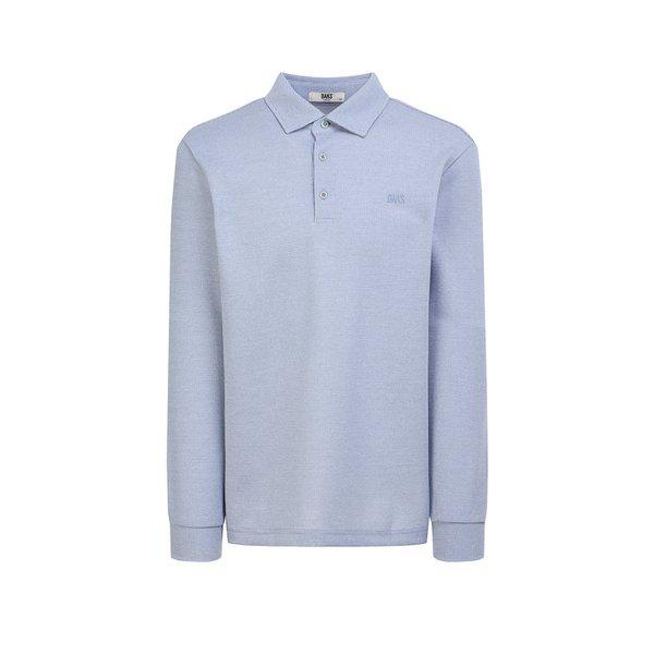 [25SS] [定番商品] ブルーロゴ刺繍 綿混紡 長袖ポロシャツ WMTS5AC31B1