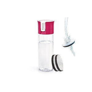 ブリタ 水筒 携帯用 浄水ボトル 600ml ピンク マイクロディスクフィルター 2個付【日本正規品】