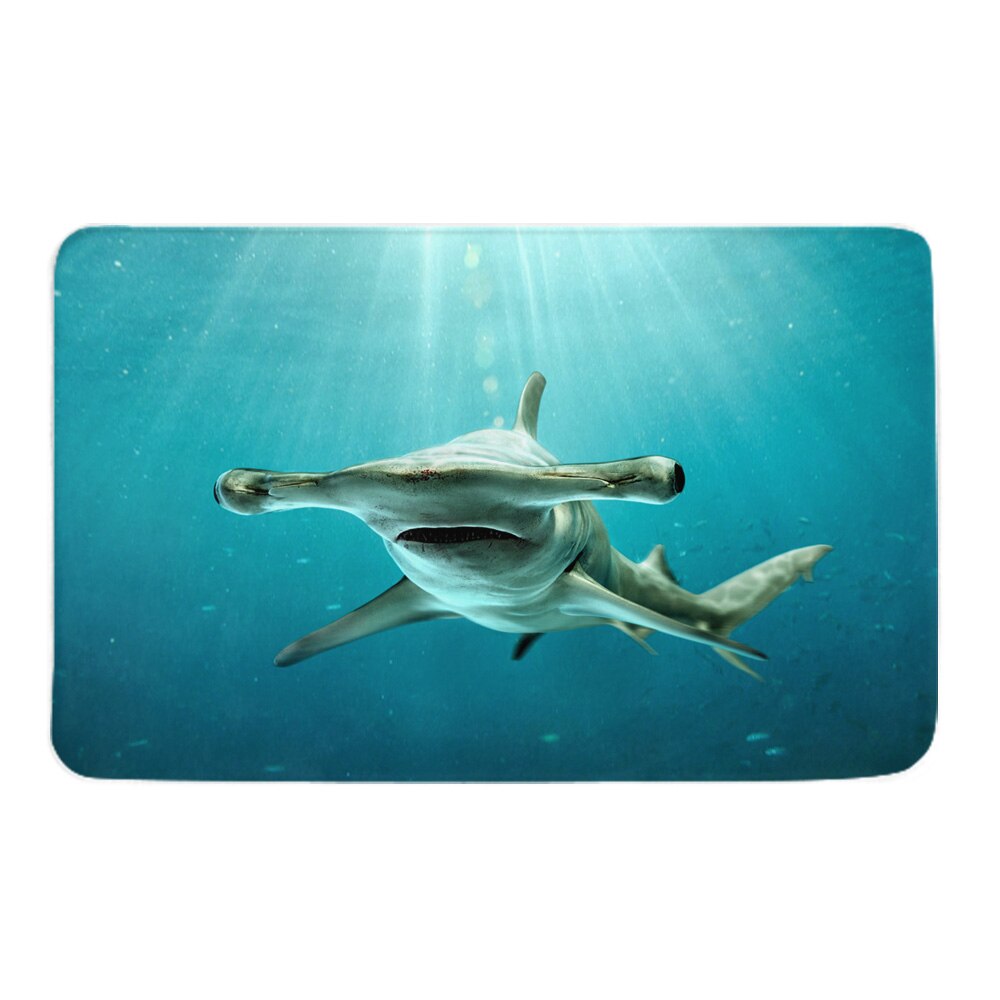 カーペット 2031.5in 海-生き物-シュモクザメ-サメ お手入れが簡単 ノンスリップ 耐久性
