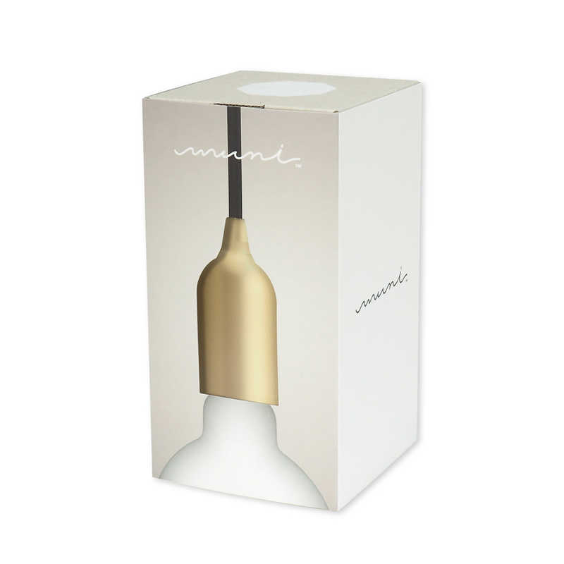 ビートソニック　LED照明 ペンダントライト 電球別売 muni マットブラス E26　MP08C