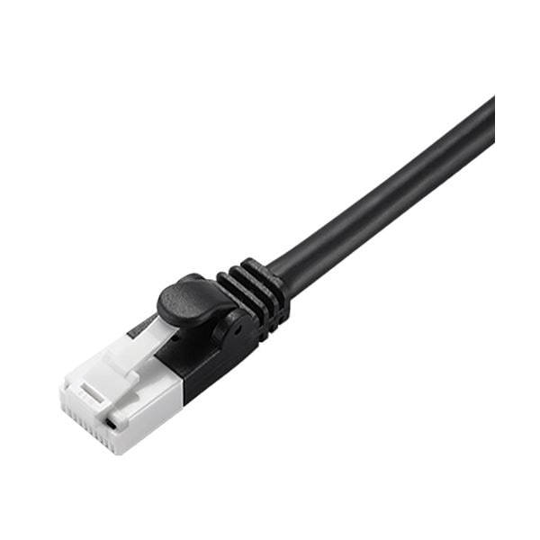 (まとめ) エレコムCat6対応ツメ折れ防止LANケーブル ブラック 1m LD-GPT/BK1/RS 1本 (×30セット)