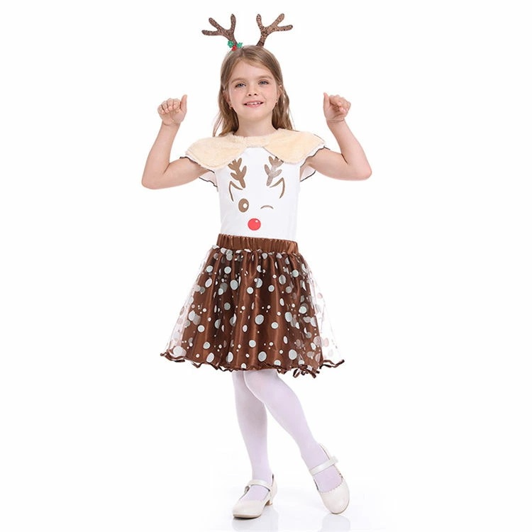 クリスマス 衣装 子供セット コスプレ ドレス 鹿 トナカイ コスチューム キッズ ワンピース クリスマス衣装 女の子 プリンセス 可愛い 仮装 クリスマス 学園祭 イベント 聖誕祭パーティー