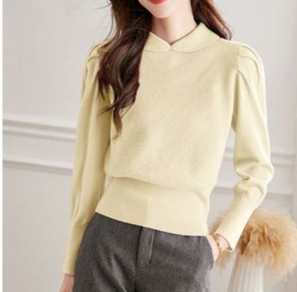 トップス カットソー ニットソー 袖あり 長袖 レディース 個性的 大人 可愛い きれいめ シンプル カジュアル上品 おしゃれ 主役級 存在感 春 秋 冬 10代 20代 30代 お出かけ イベント 6,125円