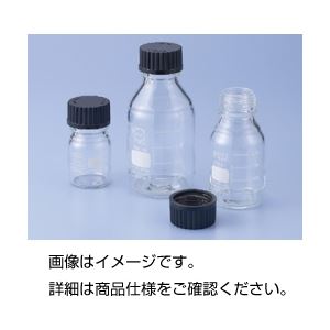 （まとめ）ねじ口瓶（黒蓋付 DURAN） 250ml(×5セット)