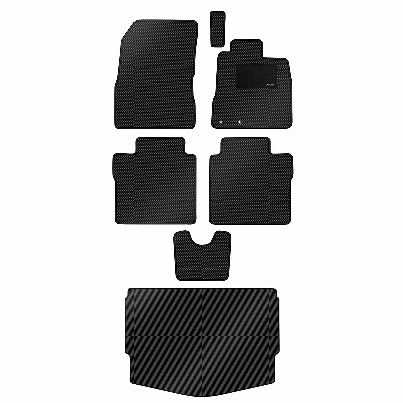 [防水マット]日産 ノート E12 ノートe-パワー HE12 フロアマット + トランクマット(ラゲッジマット) [カーボン柄]