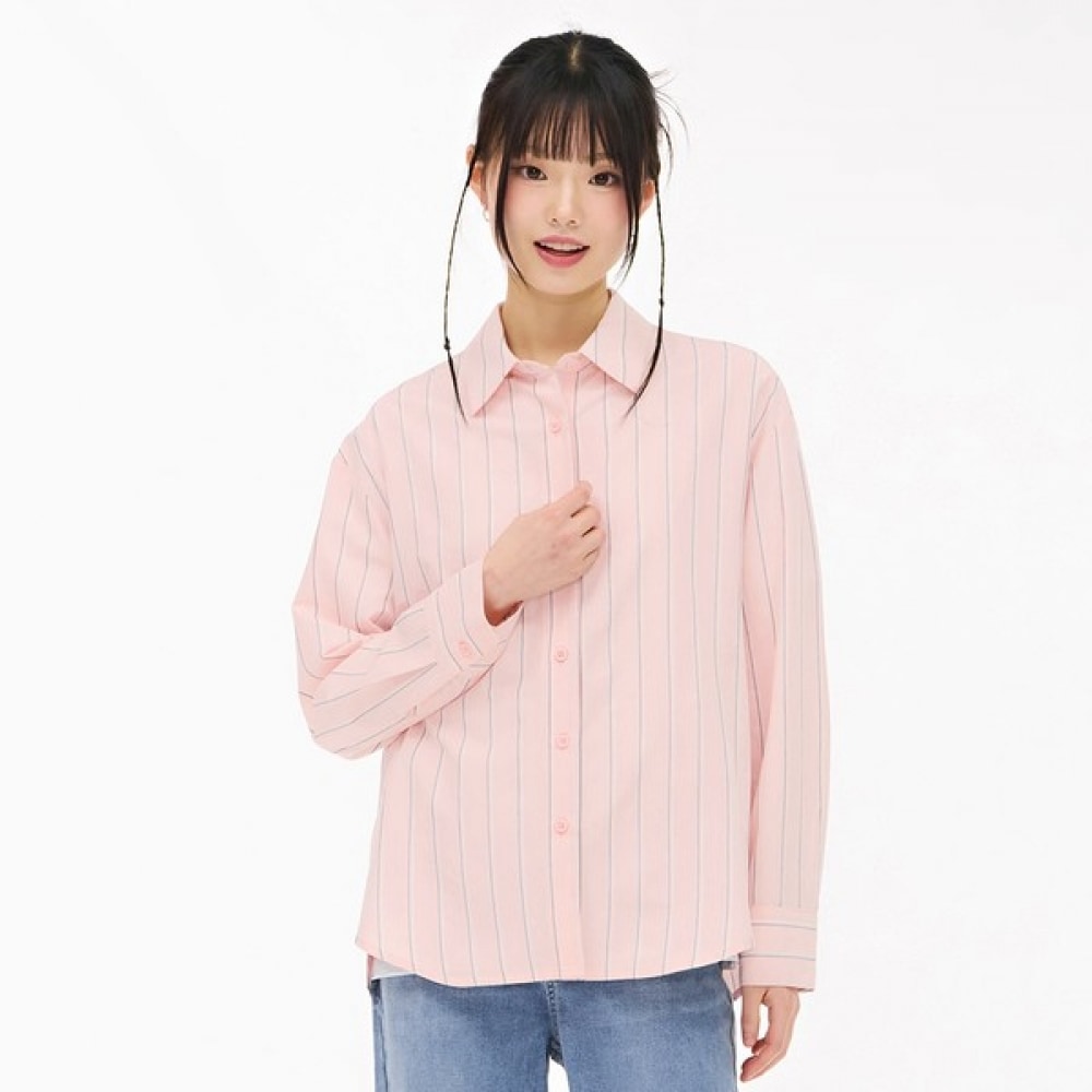 [チェースカルト] レディースストライプシャツ-EARG5462B0P