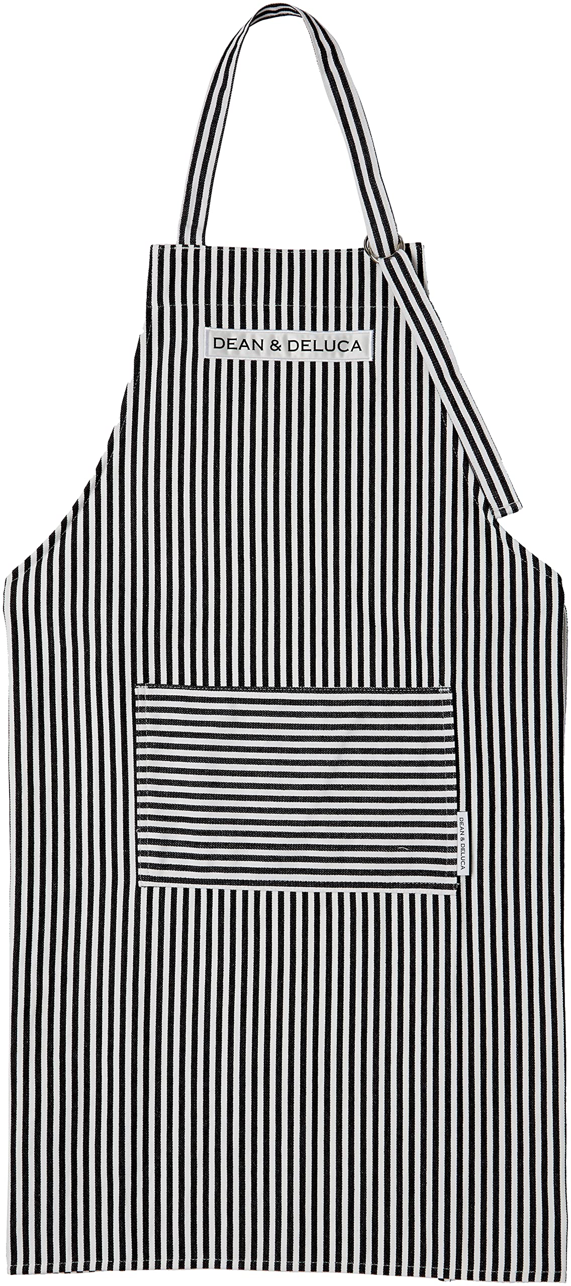 [ディーンアンドデルーカ] フルエプロン ストライプ レディース メンズ ポケット 綿 81× 70cm