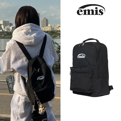 emis 黒 リュック・バックパック