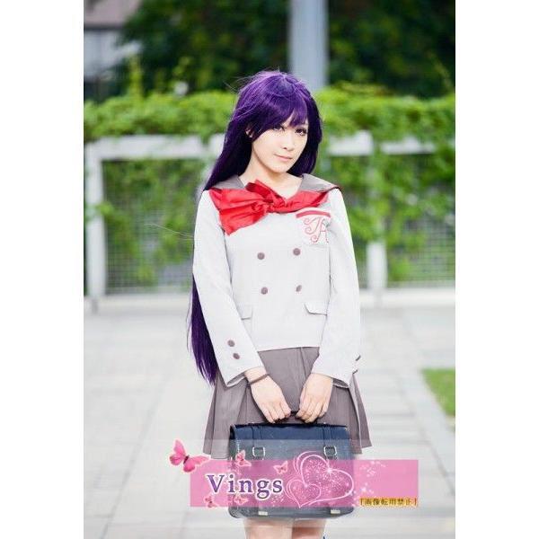 【ins話题で】美少女戦士セーラームーン 火野レイ 学校制服 コスプレ衣装 ウィッグ