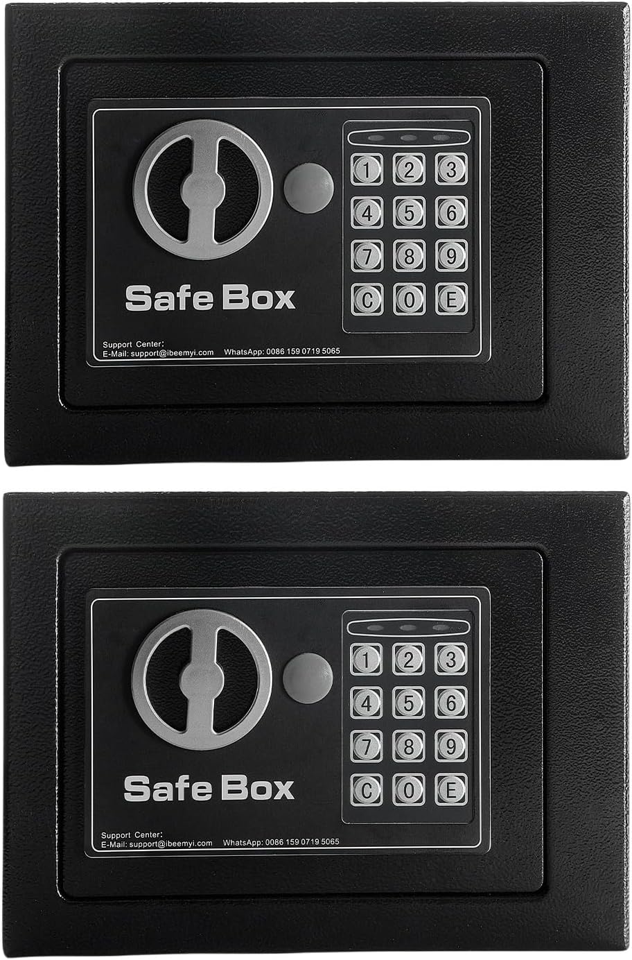 金庫 小型 家庭用 電子テンキー式 ミニ 金庫 家庭用 日本製 小型 safe 簡易 壁付け対応 保险箱 保险柜ホテル金庫 防犯金庫 子供用・学生用 店舗用 緊急キー2本 日本語説明書付 アンカーボル