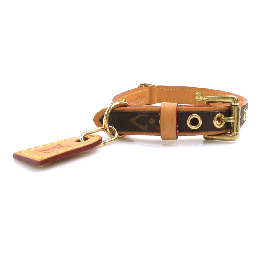 ルイ ヴィトン LOUIS VUITTON 首輪 モノグラム コリエバクスターPM モノグラムキャンバス ブラウン ゴールド ユニセックス M58072 e61850r