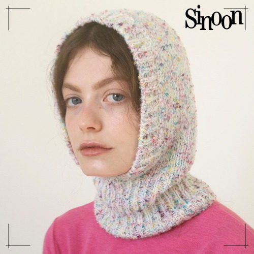 SINOON ニットバラクラバ MOUSSE KNIT BALACLAVA (CANDY) シヌーン 韓国ファッション
