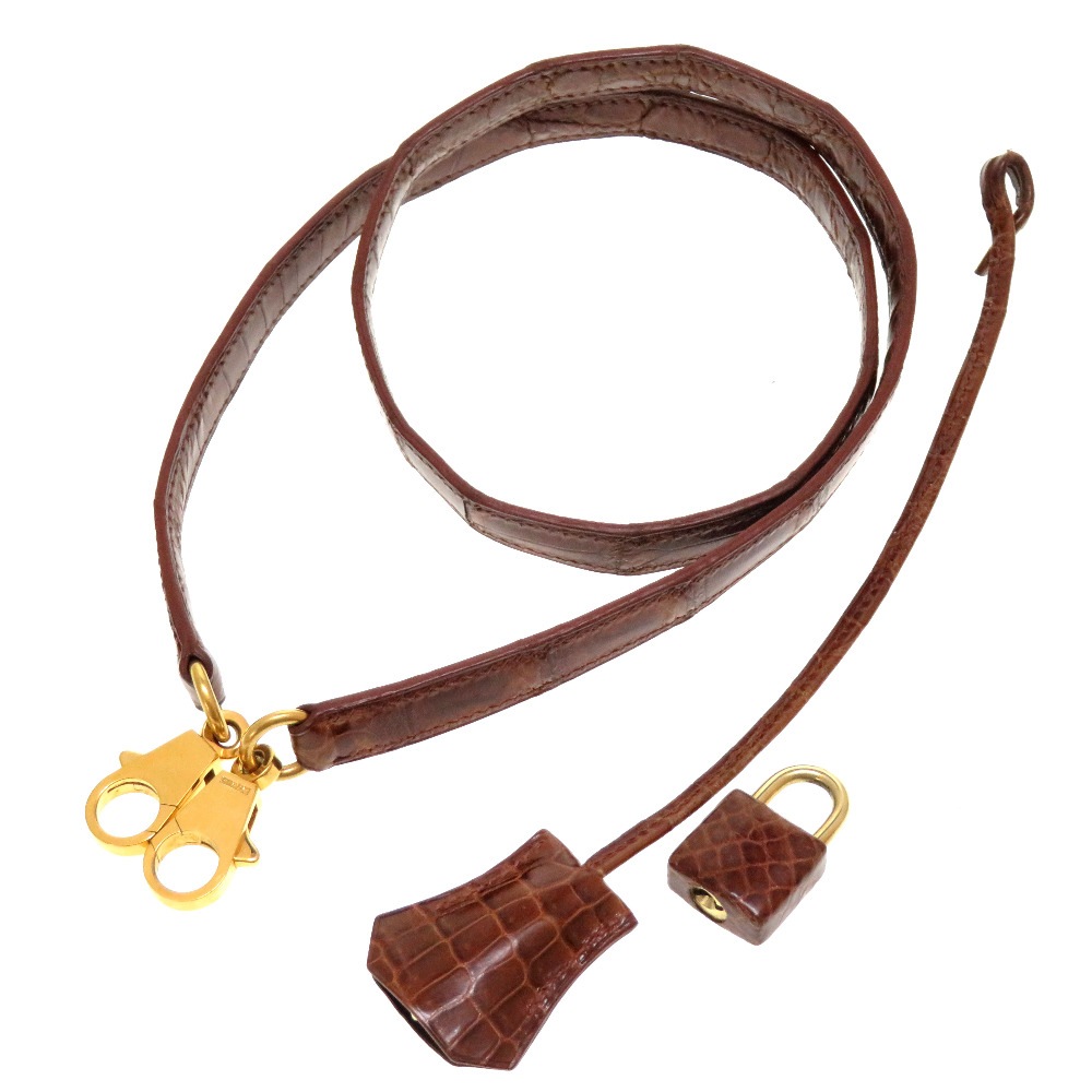 美品 3点セット ケリーストラップ カデナ クロシェット ショルダーストラップ ポロサス/ポロサス ミール 0136【中古】 レディース 396,000円