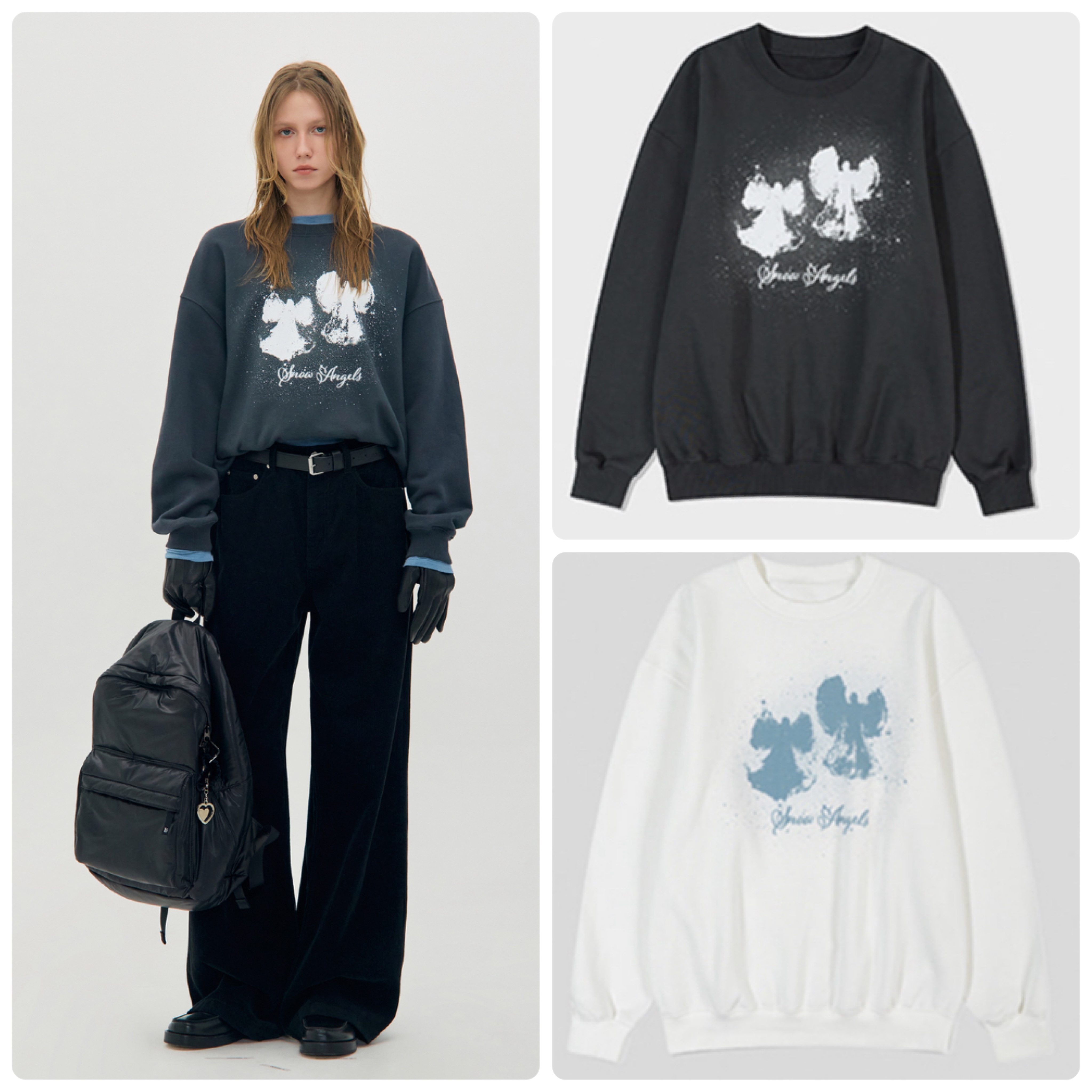 Lc FLEECE-LINED SNOWANGEL SWEATSHIRT