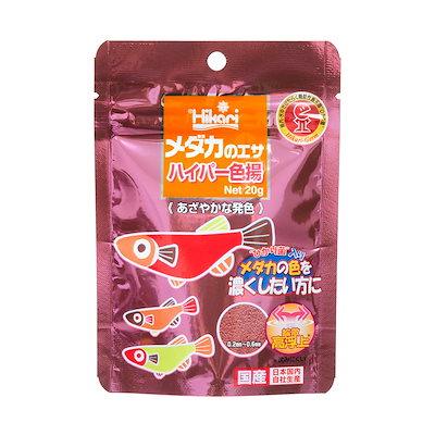 他サイト： メダカのエサ　ハイパー色揚　２０ｇ　メダカの餌　色揚げ　お一人様５０点限り　ＣＲＣ10―41―65―00―00の商品画像