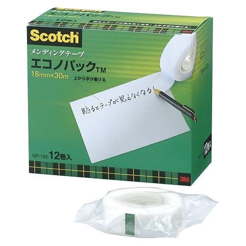 メンディングテープ エコノパック12巻入 MP-18S 00067769