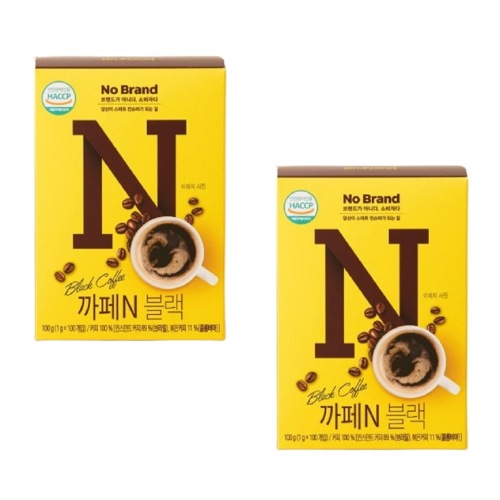 ノーブランドカフェNブラック1g x100口×2ボックススクールオフィスタンビールームドリンクティータイムデザートキャンプ