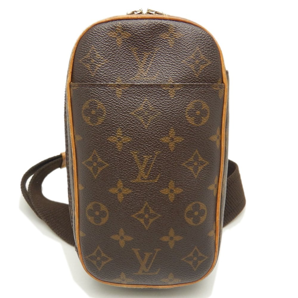 モノグラム ポシェットガンジュ M51870 ボディバッグ ブラウン/252619【中古】