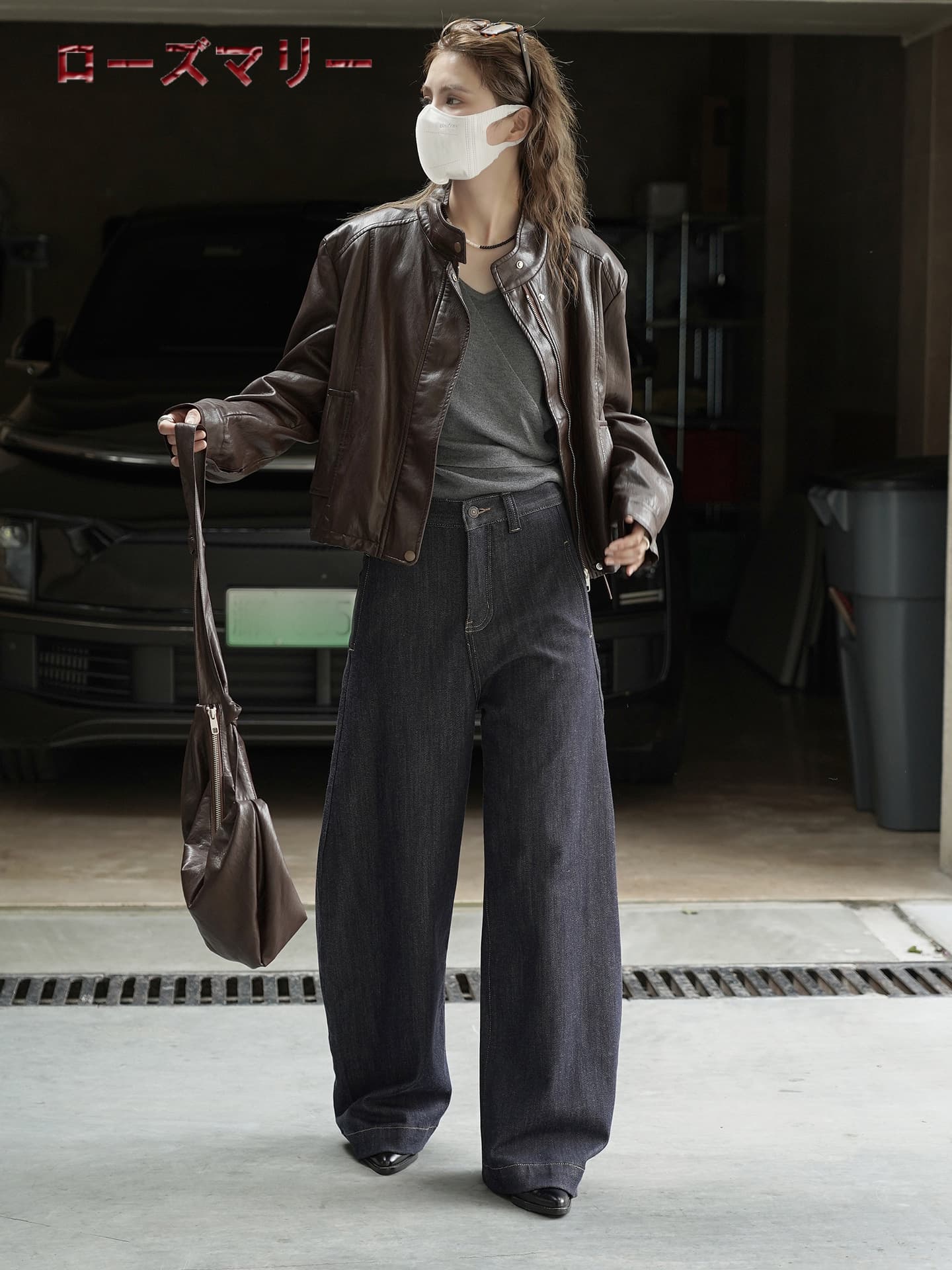 秋冬の新作 シンプル デザインのパッチワーク明輯の線のジーンズのシルエットのレトロなレジャーのズボン 2509214