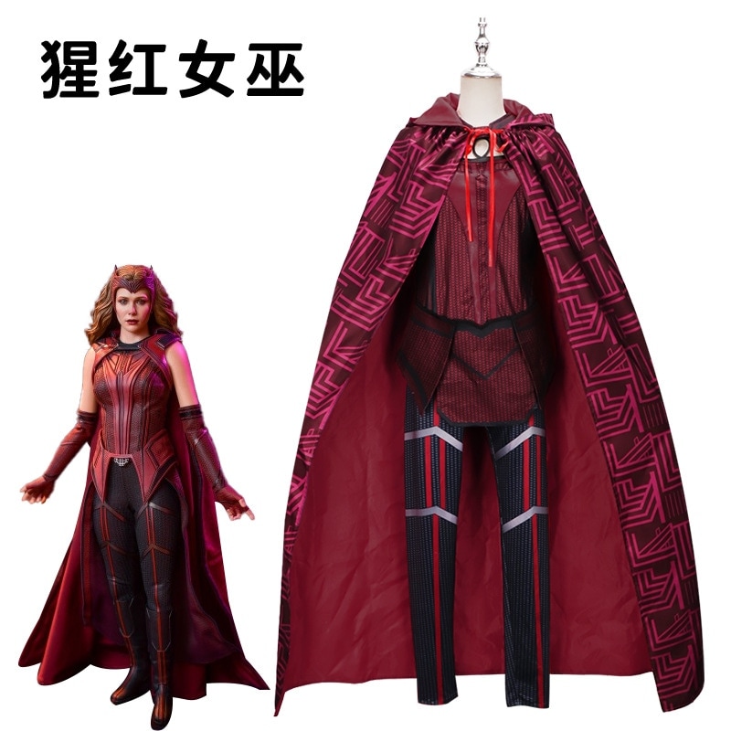 Wandavision スカーレットウィッチ スカーレットウィッチ ハロウィンコスチューム パフォーマンスコスチューム
