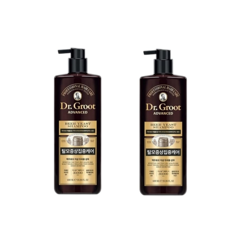ビール酵母 脂性頭皮用脱毛機能性シャンプー 688ml 2個
