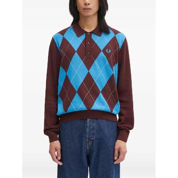 25 FW アーガイルロゴ刺繍ポロシャツ K1318 TP444526590