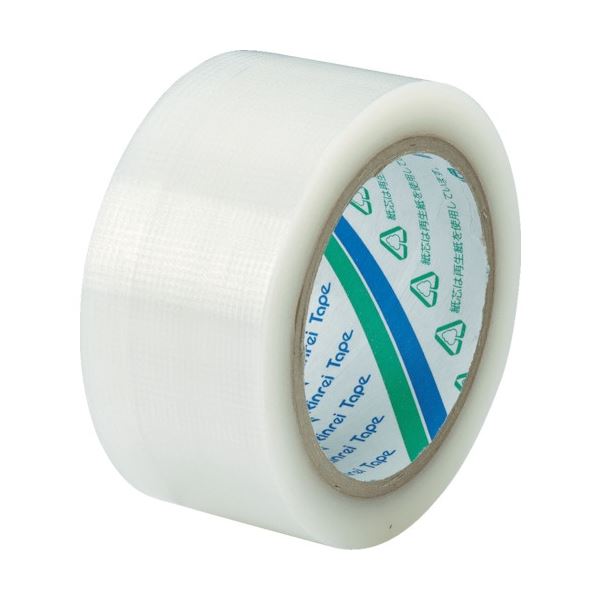 （まとめ）包装用PEワリフテープ EF670E 50x25mm 半透明 1巻[x20]