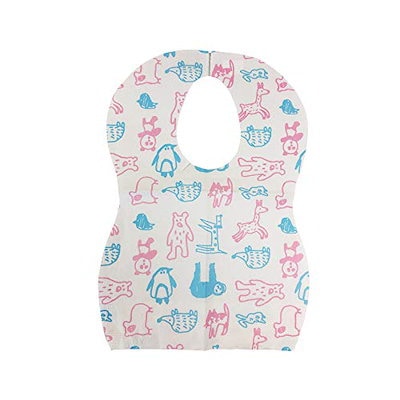 他サイト： シンセーインターナショナル ベビーエプロン 25枚入り アニマル 使い捨て 携帯に便利 2層構造 汚れ・水からガード 25シート (x 1)の商品画像