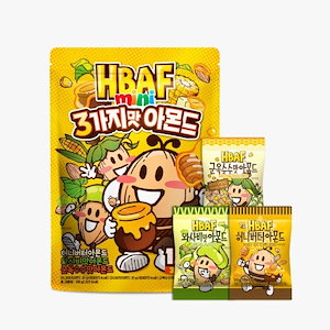 バフ ミニ 3種類の味 アーモンド ハニーバターアーモンド(20gx5袋)/わさび味アーモンド(20gx5袋)/トウモロコシの味アーモンド(20gx5袋)