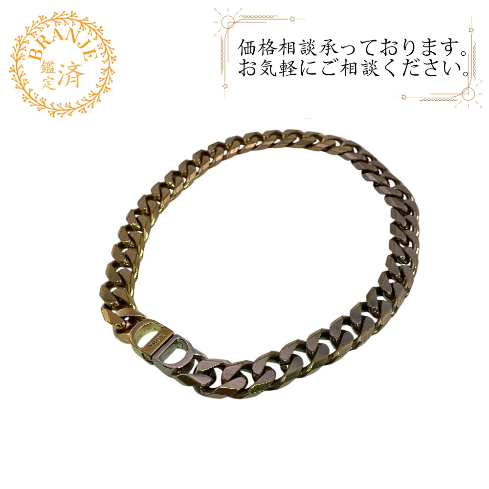 喜平ロゴ チェーン CD ICON シルバー ネックレス ゴールド