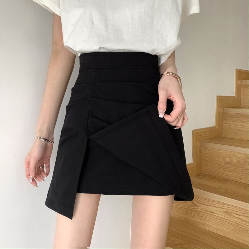 スリット入りミニスカート スカート ボトムス ミニスカート ミニ ミニ丈 スリム タイト 細身 スリット サイドスリット ハイウエスト かわいい 大人可愛い きれいめ シンプル カジュアル 大人 上品