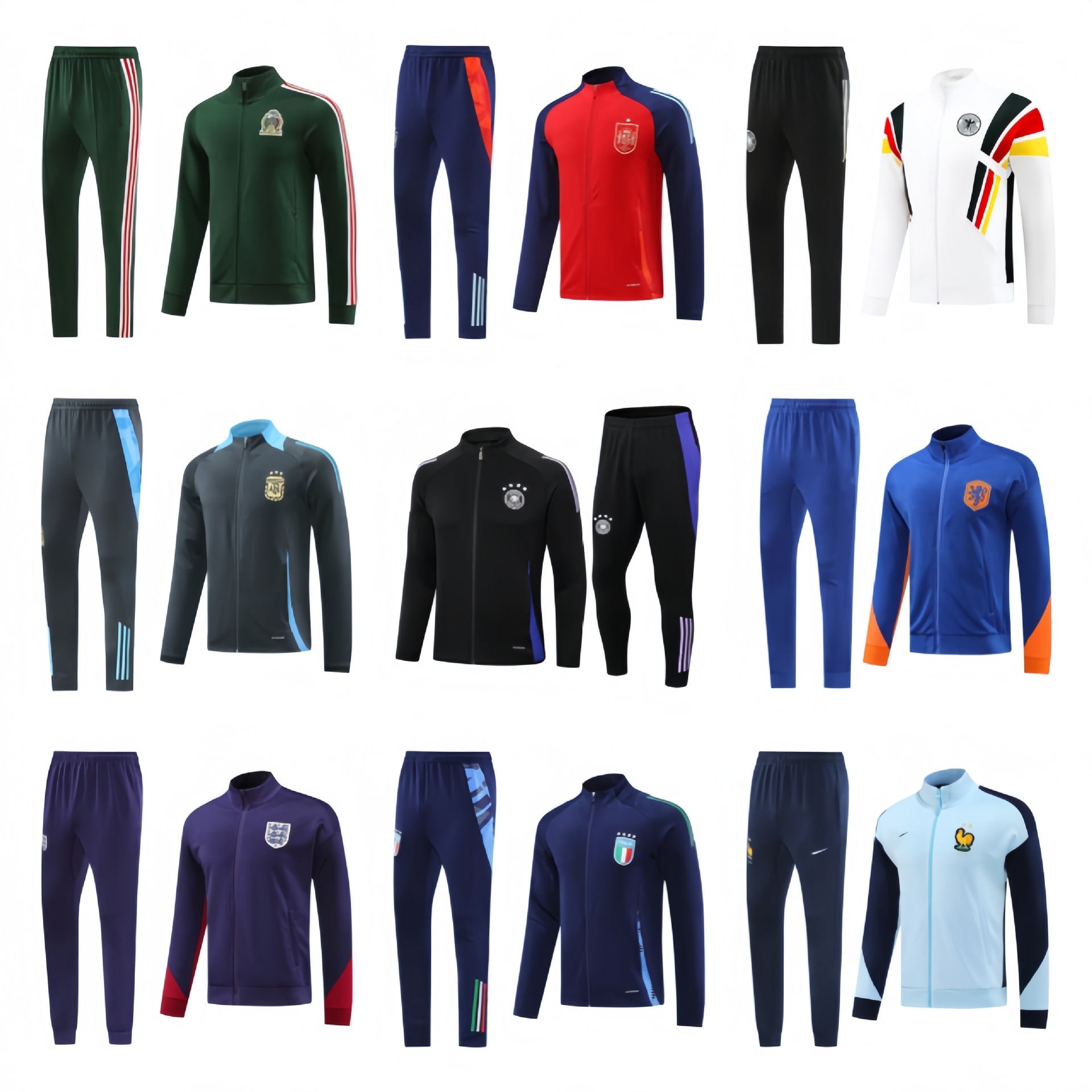 代表ジャケット トレーニングウェア ドイツ オランダ スペイン フランス ポルトガル アルゼンチン イタリア イングランド