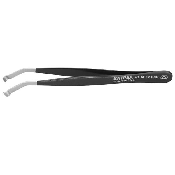 KNIPEX クニペックス 精密ピンセット 全長x幅x高さ120x10x14.5mm 9216-02ESD