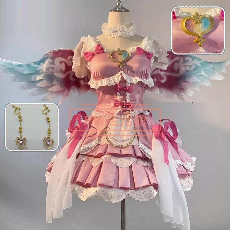 【新品開催 即納】アイカツアイドルカツドウ　星宮いちご　極光キス　コスプレ衣装 コスチューム cosplay イベント演出服アニメ変装仮装 ハロウィン